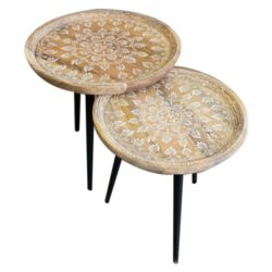 Wooden Side Tables - Set of 2