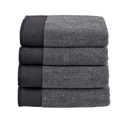 Plush charcoal towels