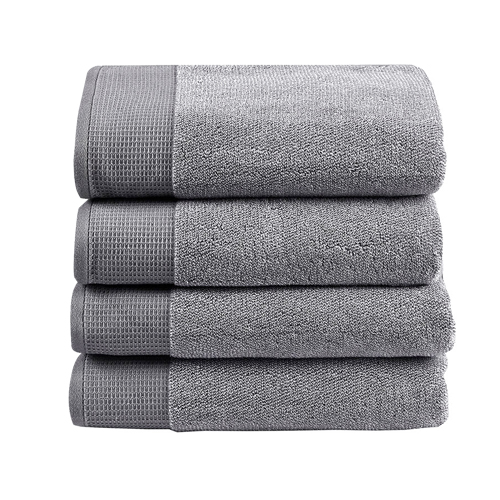 Plush grey towels
