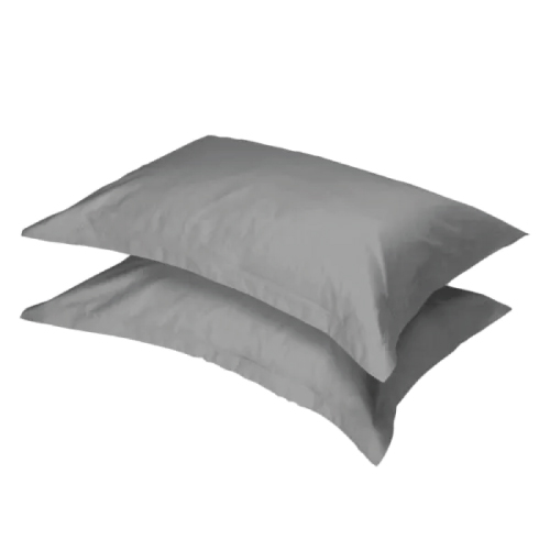 Pillowcase-egyptian-oxford-grey