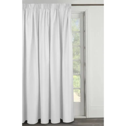 Plain curtain white