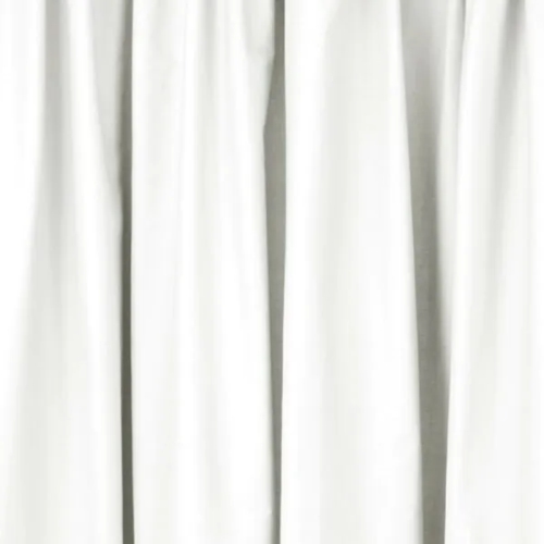 Plain curtain white