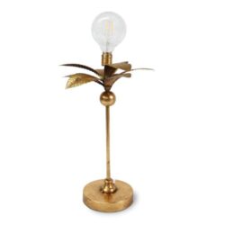 Detailed Gold Leaf Lamp