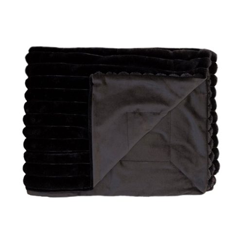 Linen House Decadence Throw - Black - Image 2